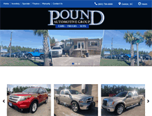 Tablet Screenshot of poundautomotive.com